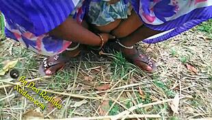 Indian couple enjoys outdoor nature adventure