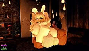 Fucking Candy in her sexy cosplay bunny outfit