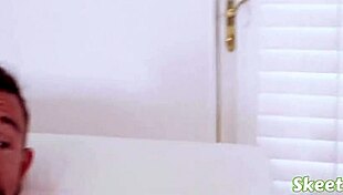 Watch these graduate teens seduce the hot dilf with seduction and taboo sex!