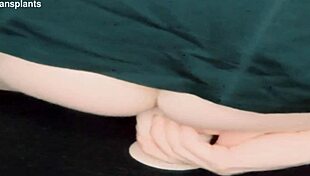 Trans Woman Riding A Dildo