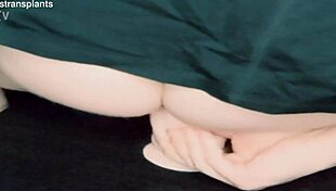 Trans Woman Riding A Dildo