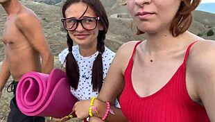 i met two cute girls and we had crazy group sex outdoors