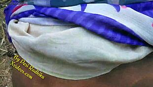 Indian couple enjoys outdoor nature adventure