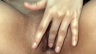 asian amateur's wet pussy fingered close up, so curvy and homemade 😏🔥