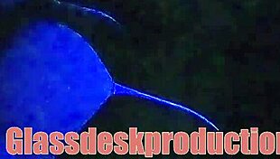 > black-light secret model gets rough oral sex