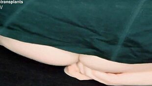 Trans Woman Riding A Dildo