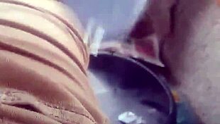 Pawg Riding Cock Outdoors