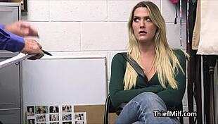 Mall Cop Sniffs Milf's Panties Before Engaging In Passionate Encounter