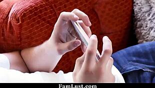 Creepy brother creeps and fucks his step-sister