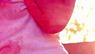 Kiki's getting all sexy and messy with ice cream, masturbating solo in her nude milf style