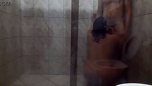 Big Couple's Bathroom Sex with Huge Ass and Cock