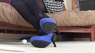 beautiful suede shoes in hospital fetish