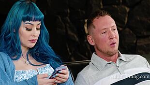 Gorgeous Blue-Haired Girl Craves Dick From Jewelz Blu!