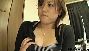 Japanese step daughter wants cum on tits