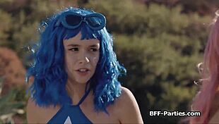 Hardcore Cosplay Foursome with Alien Dildos and Massive Cock