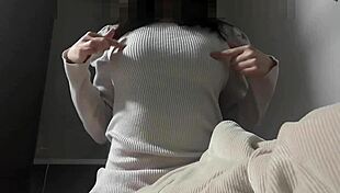 Curvy Japanese Girl Practices Cowgirl for Pleasure