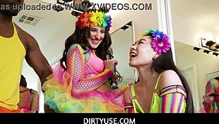 dirtyuse - pride parade free use- aubree valentine kimmy kim