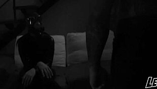 Pamela Sanchez Fucks Hairy Pussy in Leather Outfit and Mask