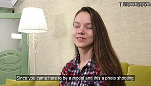 Juliette Bellamy, reveal your virgin pussy for this casting.