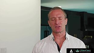 I'm River Lynn, the naughty new masseuse, practicing nuru techniques with my stepdad's cock, oops!