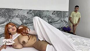 I feel so excited watching Savannah Watson fuck her stepdaughter's boyfriend hard with the Tantaly toy