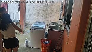 wife left, maid couldn't resist my erect cock?