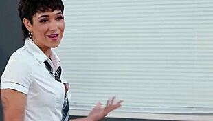 Dominant Student Spanks Busty Teachers In Group Lick