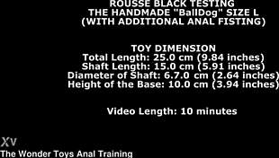 I tested the handmade balldog size l with anal fisting twt365