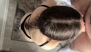 my roommates boyfriend fucked me hard in the kitchen