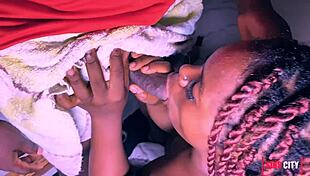 Nigerian couple's hardcore doggy orgasm