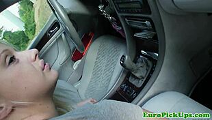 Intense public sex where euro babe fucks cock hard for cash, raw and desperate