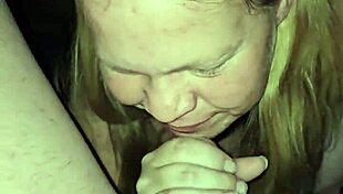 that milf is giving me a subtle sucking experience with cum hints in the background