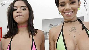 Natasha Rios And Mih Ninfetinha Are Filthy Sluts Going All Anal With DAP Slamming