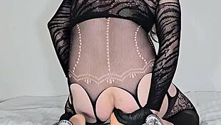 adina125ml anal play gapping with dildo