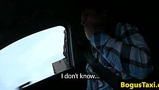 European teen doggystyled by driver