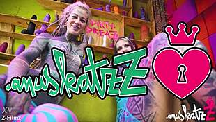 Two Tattooed Lesbians Engage in Play with Large Toys, Achieving Genuine Peaks