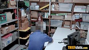 Cute Redhead Teen Shoplifter Caught And Punished In Store