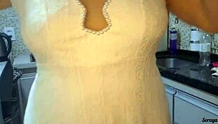 I caught my mother-in-law making dinner naked in the kitchen during workout