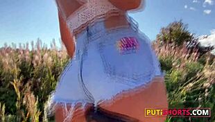 Horny Russian brunette gets tight pussy licked