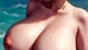 ai-generated model girl with big tits