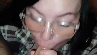 slut sucking and fucking big dick while husband away? creampie!