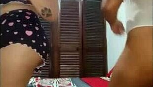 foreplay and humping with two latina lesbians!