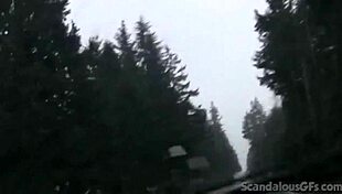 does teen hottie masturbate in car with friends watching?