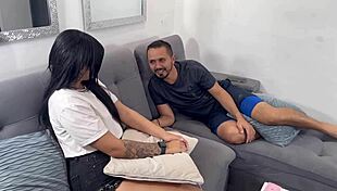 Old Stepdad Fucks Me Alone While Boyfriend And Stepmom Leave