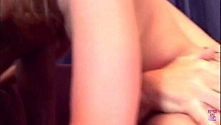 She Feels Whipping Pain Before Swallowing Two Huge Cocks