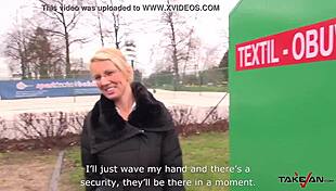 take my pussy in the van and cum all over me, the glassed blonde teacher screams at lunch break