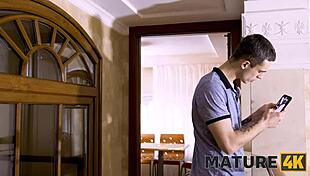 mature4k mature woman in the red bra is bonked by her own horny stepson