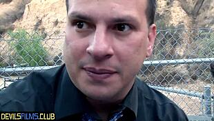 seductive teen babe rides cock outdoors in missionary and cowgirl