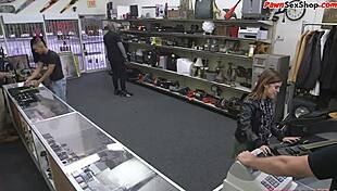 Petite brunette says, 'Lick my ass before doggy fuck.'