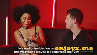 selva, that brunette sucking cock in the kitchen while getting fucked?